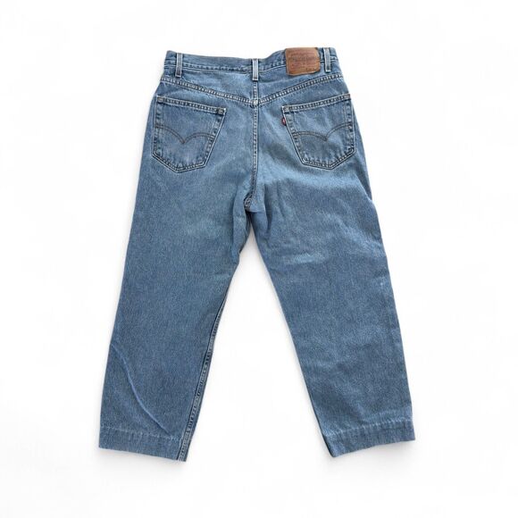 Levi's 550 Relaxed Fit Jeans Mens 36 x 29 Blue 100% Cotton Denim Levis - Picture 2 of 6